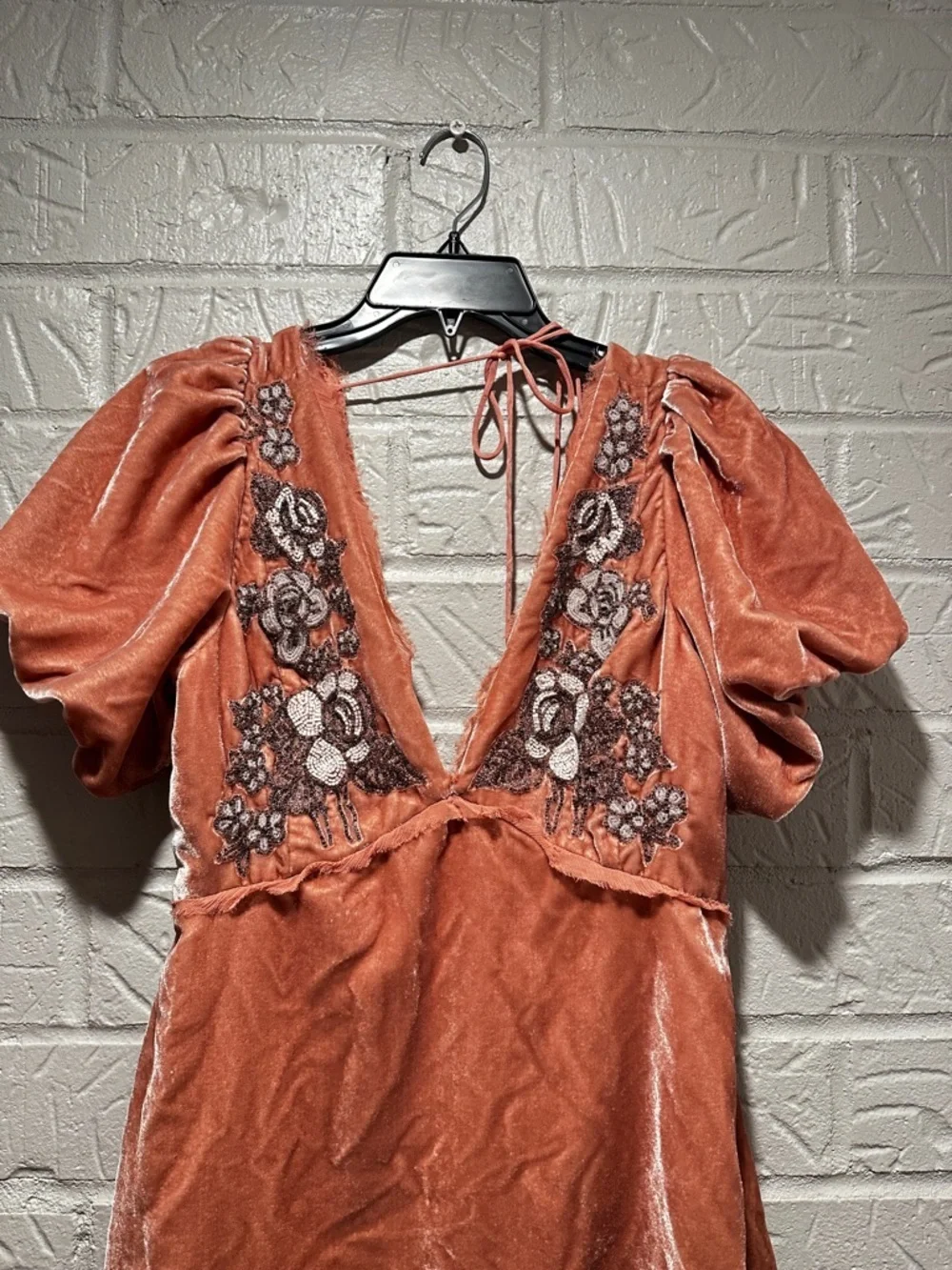 New Free People Suki Velvet Mini Dress Size 6